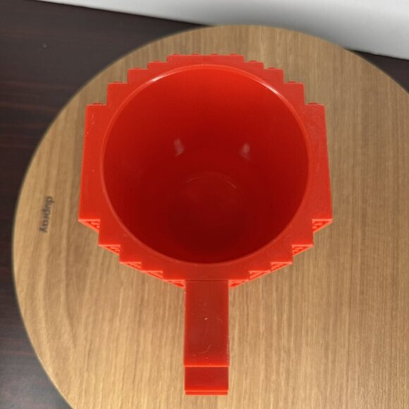 Building Block Inspired Red Coffee Mug - Picture 4 of 4